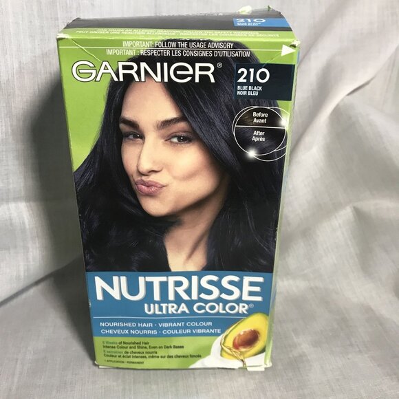 Garnier Nutrisse Ultra Color Blue Black 210 Hair Dye - Picture 1 of 6